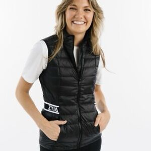 ZYIA Active Black Alpine Down Vest- Size Medium